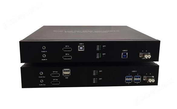双路4K60 DP KVM光钎延长器