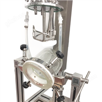 實(shí)驗(yàn)室玻璃反應(yīng)釜帶刮壁式防腐蝕乳化機(jī)